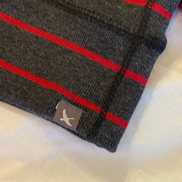 Eddie Bauer 2X sweater sweatshirt charcoal red top - Picture 4 of 10